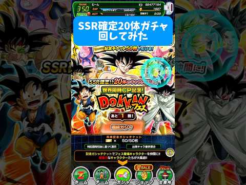 【ドッカンバトル】SSR確定20連ガチャ回してみた結果 #ドッカンバトル #dragonball #無課金