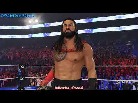 WWE 2K24  SOLO SIKOA VS. ROMAN REIGNS #2024 #wwe #sports