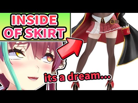 Marine Has Her Dream In Skirts [ENG SUB] Hololive Nekomata Okayu