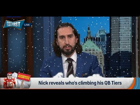 FIRST THINGS FIRST | Nick Wright's WILD Playoff QB Rankings, Baker ABOVE Lamar, Hurts, Allen Drops