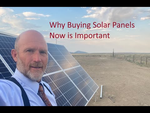 Buy solar panels NOW to save money!