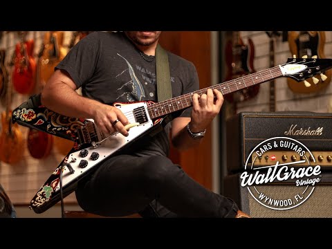 Epiphone Jimi Hendrix "Love Drops" Flying V Gibson Custom Shop Limited Edition demo and review