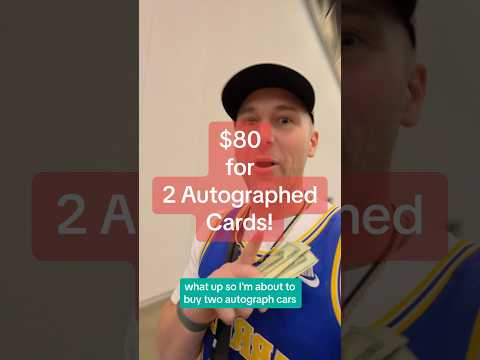 $80 for 2 autographed cards! #sportscards #cardshow