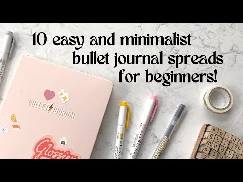 10 Minimalist Bullet Journal Spread Ideas For Beginners | Helpful Tips For Starting Out