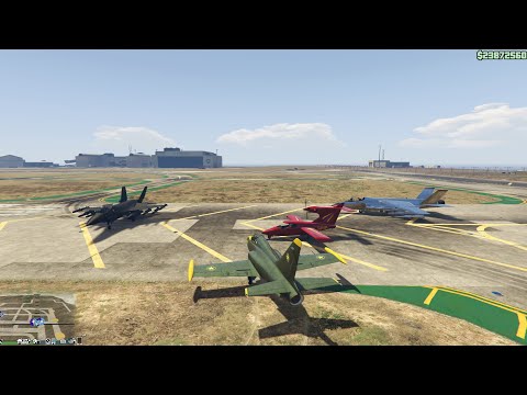 GTA Online - Killer Clowns Crew Plane Meet Highlights