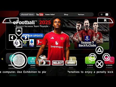 eFootball PES 2025 PPSSPP Season Update Beta Verison New Face & Update Transfer Best Graphics