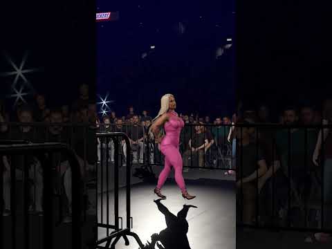 Nicki Minaj enters the ring in #WWE2K23