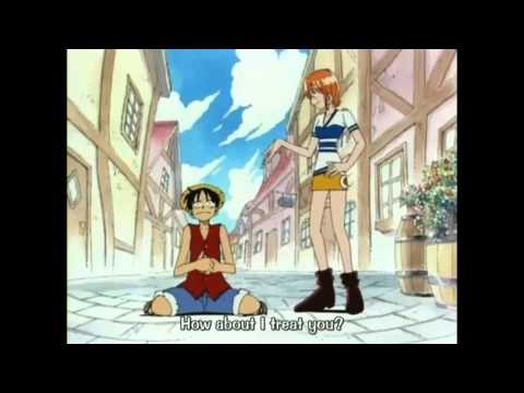 Luffy is hungry and nami treats him