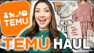 HUGE TEMU HAUL 🧡 christmas on sale, clothes, accessories, toddler finds, gift ideas & MORE! #temu