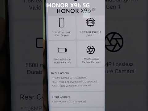 Honor X9B 5G Full Specs Review #technology #unboxing