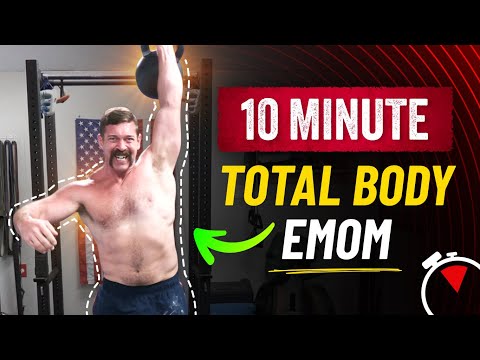 10 Minute Total Body Kettlebell EMOM [The PERFECT Routine For Busy Men!] | Coach MANdler