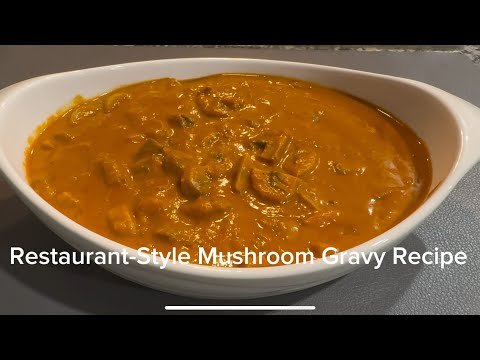 Restaurant-style Quick Mushroom masala gravy Curry Recipe