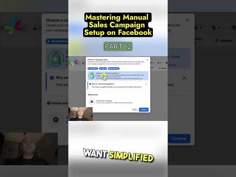 Mastering Manual Sales Campaign Setup on Facebook PART 2