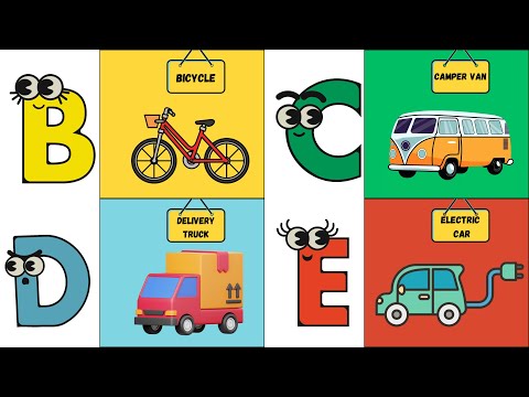 ABC Vehicle Song 🚗 | Fun Alphabet Song for Kids | Learn Vehicles from A to Z | #abcd #kids