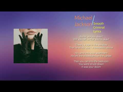 Micheal Jackson 마이클 잭슨 - Smooth Criminal (노래가사)