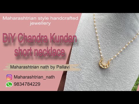 DIY Kundan short necklace | handcrafted jewellery #handmade #youtube