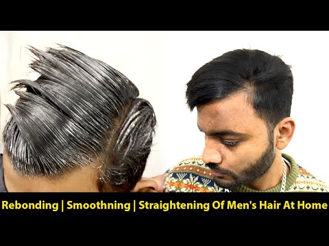 Rebonding | Smoothning | Straightening Of Men's Hair At Home | Hairapist