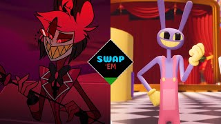 ALASTOR & JAX VOICE SWAP | Hazbin Hotel/The Amazing Digital Circus