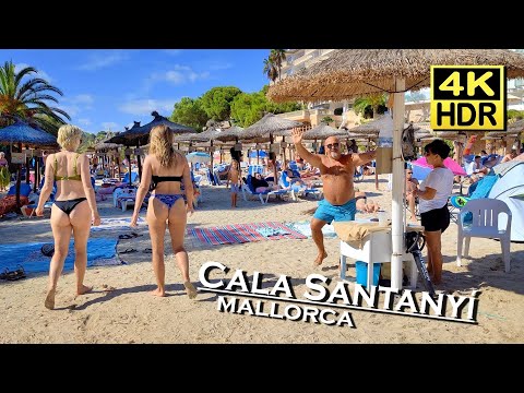 Cala Santanyí Beach Walk Mallorca Santanyí 4K 60fps HDR  Dolby Atmos 💖 Balearic Islands 👀 Spain 🇪🇸