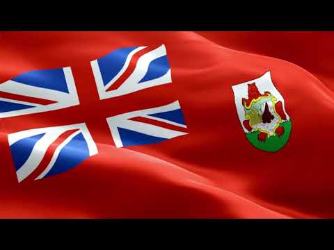 [10 Hours] Bermuda Flag Waving - Video & Audio - Waving Flags