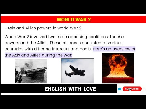 learn english through story - World war 2 explained.