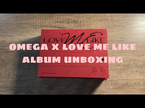 Omega X love me like album unboxing ( love ver )