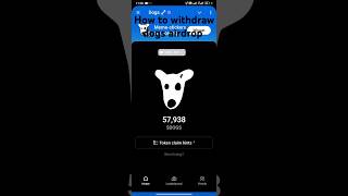 withdrawal how to withdraw dogs airdrop in any wallet address