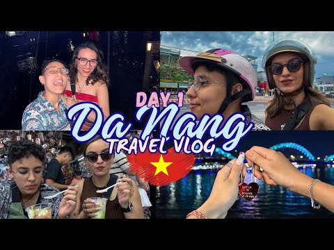 DA NANG TRAVEL VLOG 🇻🇳 Day 1: *hotel, bike rental, food, famous markets, dragon & love bridge..*