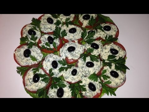 🍅 Vegetarian Snack. Tomatoes With Sauce | Vegetarian Recipes