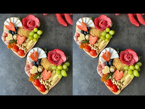 How to build Charcuterie Board Heart On the next level🌹Fancy Charcuterie Board ideas ✨ TUTORIALS