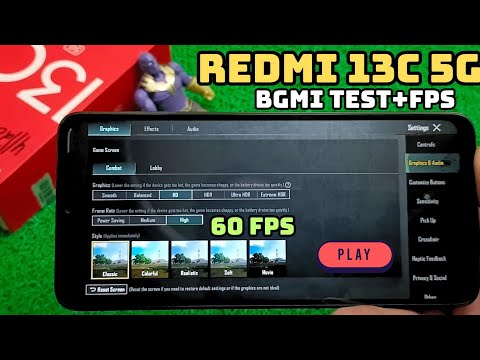 Redmi 13C 5G Bgmi Test 60 FPS | Redmi 13C 5G Bgmi Test Review 🔥