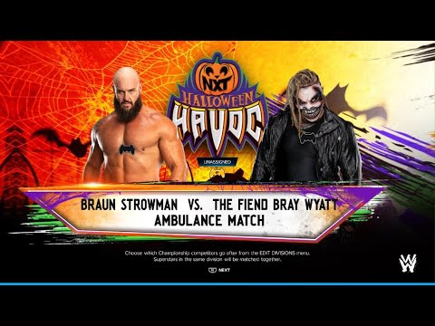 WWE 2K24 AWA Halloween Havoc: Bray Wyatt vs Brawn strowman. Ambalance Match