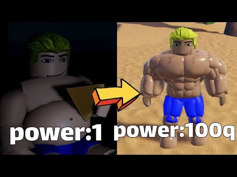 BECAME STRONG IN THE GYM LEAGUE(roblox)