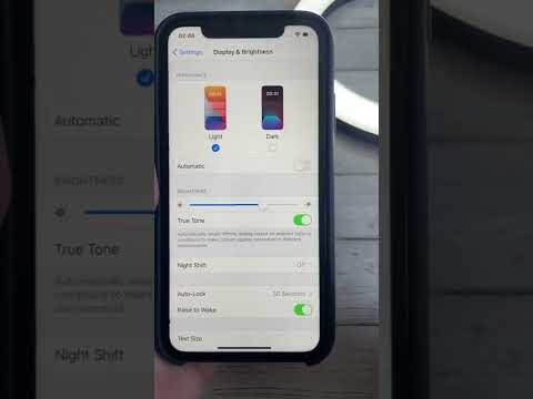 how to make iphone display never turn off