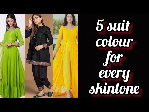 #2023 Top 5 new suit color for every skin tone  || trendy 5 suit color for girls || must watch