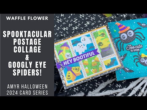 Waffle Flower Halloween | AmyR Halloween 2024 Card Series #14