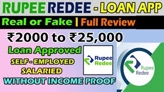 RupeeRedee Loan App Review 2024 | Instant personal loan App | New loan app today | Best loan app