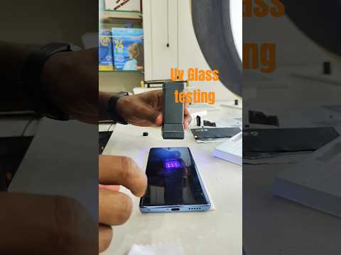 Vivo V29E UV glass testing best quality quick glass #uv #trending #viral