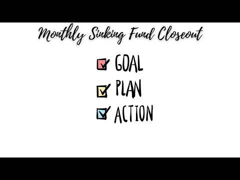 count the money | closing out sinking funds | November 2021 | Tracking Helps