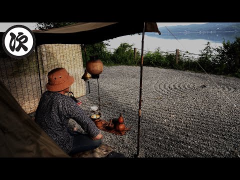 [Solo Camp] Lakeside camping with Japanese tools