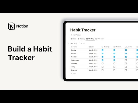 How to build a Habit Tracker in Notion