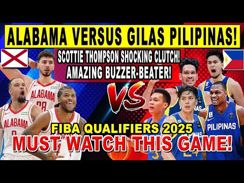 GILAS PILIPINAS vs ALABAMA - Grabe Sobrang Kaba ng Laban! FIBA Qualifiers 2k25 Letest now!