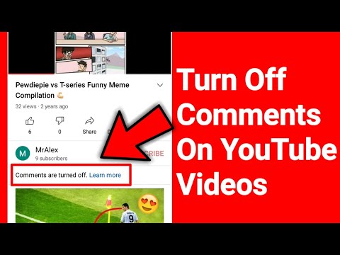 How to Turn Off or Disable Comments on YouTube Video in Android Phone!! 2021