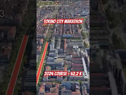 Torino City Marathon 2024: fly over the marathon course! Video of the race path.