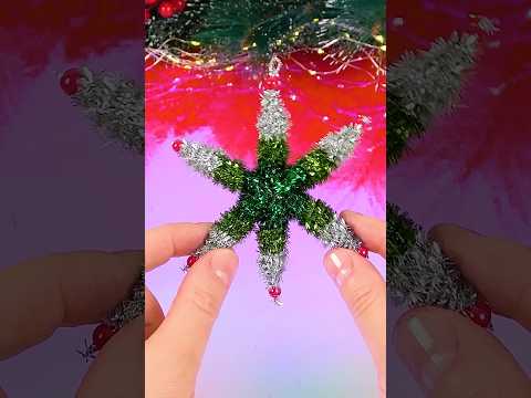 DIY 3-color Snowflake (pipe cleaners)