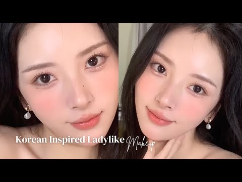 Korean Ladylike🍈 Honeydew Tone Makeup | Elegant Archetype | Low visual Weight Beauties by 小春雪酱