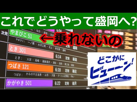 どこかにビューーン！で懲りずにムリヤリ第一希望の盛岡まで行ってみた