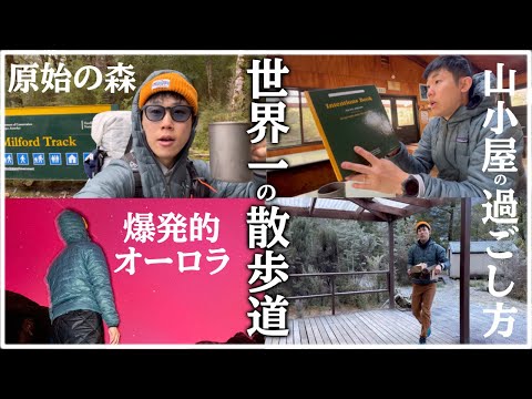 【海外登山】ニュージーランドで3泊4日の山歩き！ミルフォードトラックで爆発的オーロラに遭遇！