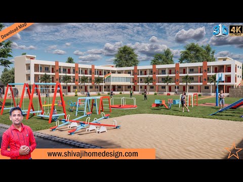 School 3D Animation Walkthrough, International School 3D Walkthrough #ShivajiHomeDesign