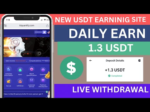 BEST USDT Mining Website launching today | Best longtime trusted income site | best free earning app